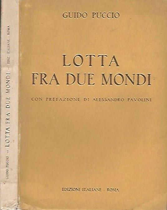 Lotta fra due mondi - Guido Puccio - copertina