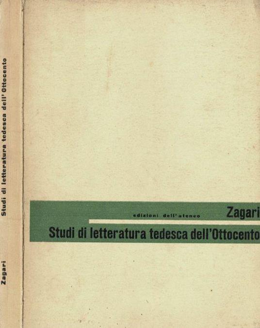 Studi di letteratura tedesca dell'Ottocento - Luciano Zagari - copertina