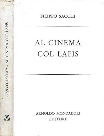 Al Cinema col lapis - Filippo Sacchi - copertina