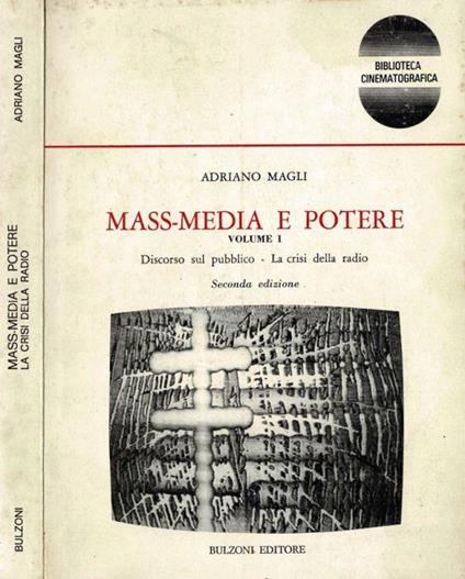 Mass-Media e potere - Adriano Magli - copertina