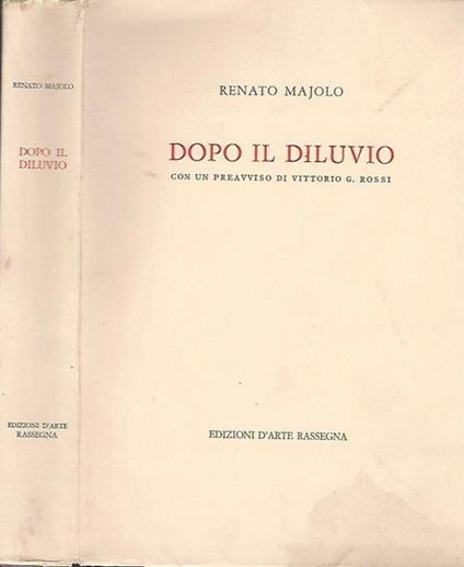 Dopo il diluvio - Renato Majolo - copertina