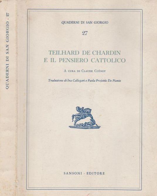 Quaderni di San Giorgio - Claude Cuenot - copertina
