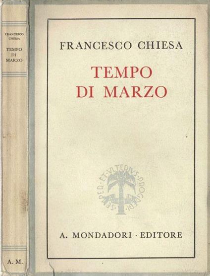 Tempo di marzo - Francesco Chiesa - copertina