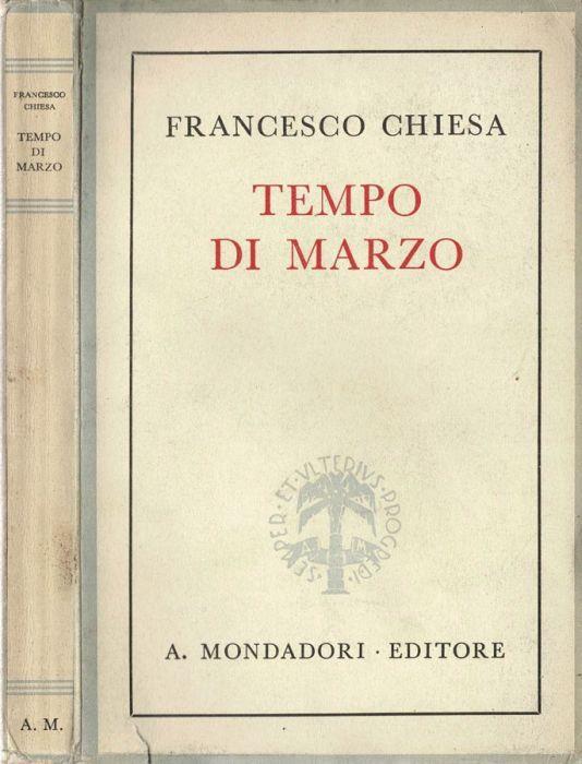 Tempo di marzo - Francesco Chiesa - copertina