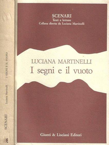 I segni e il vuoto - Luca Martinelli - copertina