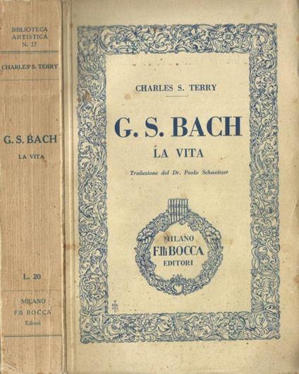 G.S.Bach - Charles S. Terry - copertina