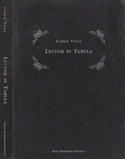 Lector in Tabula - Carlo Villa - copertina