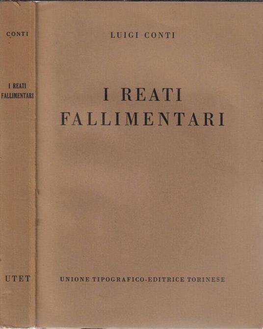 I reati fallimentari - Luigi Conti - copertina