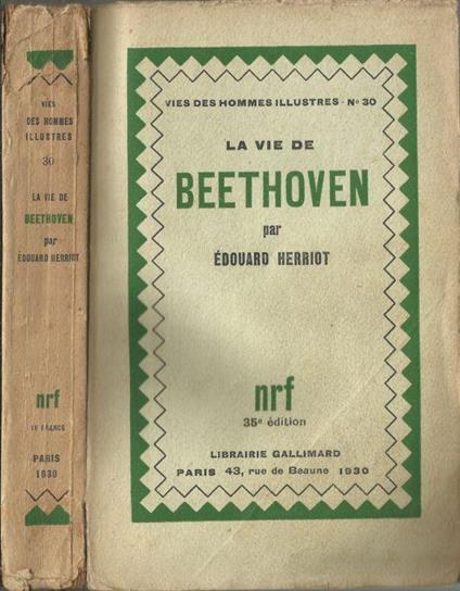 La vie de Beethoven - Edouard Herriot - copertina