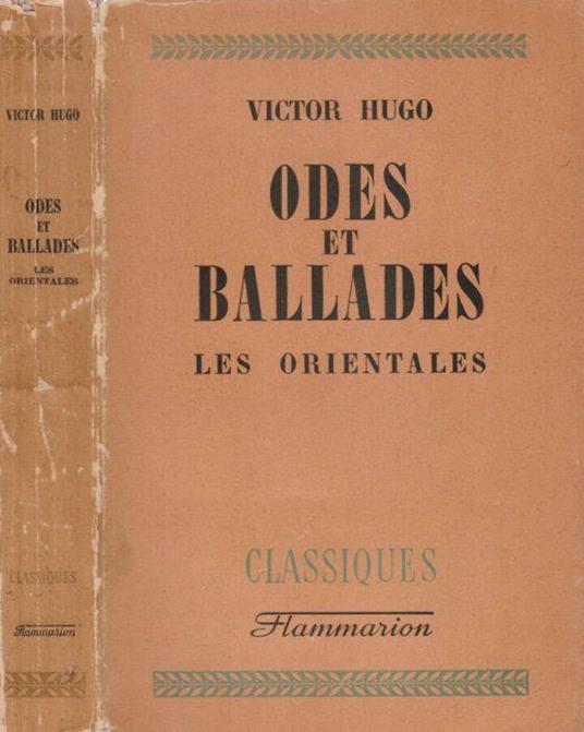 Odes et ballades - Victor Hugo - copertina