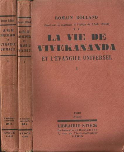 La vie de Vivekananda - Romain Rolland - copertina