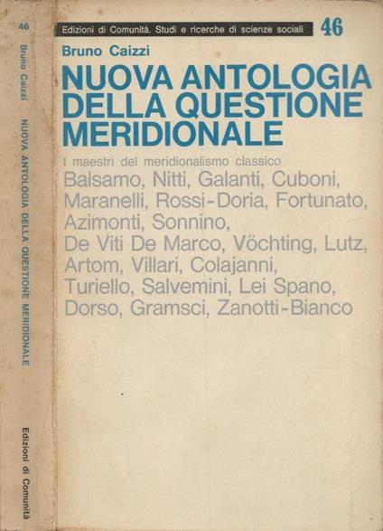 Nuova antologia della questione meridionale - Bruno Caizzi - copertina