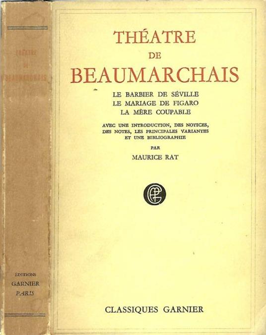 Théatre de Beaumarchais - Maurice Rat - copertina