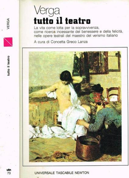 Tutto il teatro - Giovanni Verga - copertina