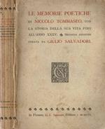 Le memorie poetiche di Niccolò Tommaseo con la storia della sua vita fino all'anno XXXV