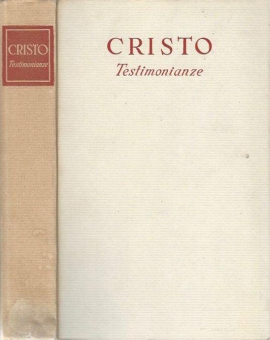 Cristo. Testimonianze - Giovanni Fallani - copertina