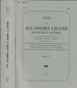 Atti della Accademia Ligure di scienze e lettere Volume LIV 1997