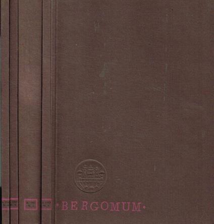 Bergomum. Bollettino della Civica Biblioteca Angelo Mai di Bergamo. Studi di storia, arte e letteratura. Anno 1987, 4volumi - Gianni Barachetti - copertina