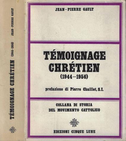Témoignage chrétien (1944-1956) - copertina