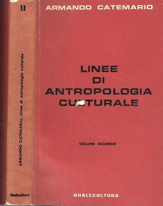 Linee Di Antropologia Culturale - Armando Catemario - copertina