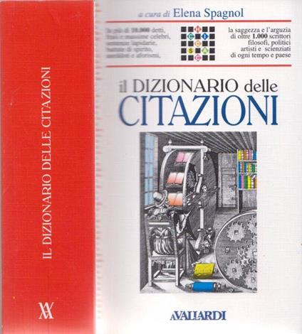 Il Dizionario delle Citazioni - Elena Spagnol - copertina