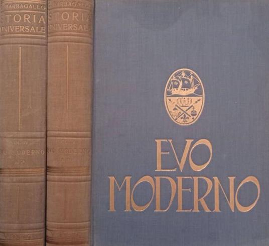 Evo Moderno Vol. IV Parte I,II - Corrado Barbagallo - copertina