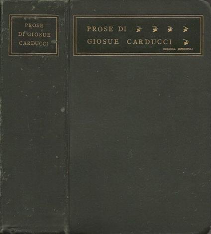 Prose - Giosuè Carducci - copertina