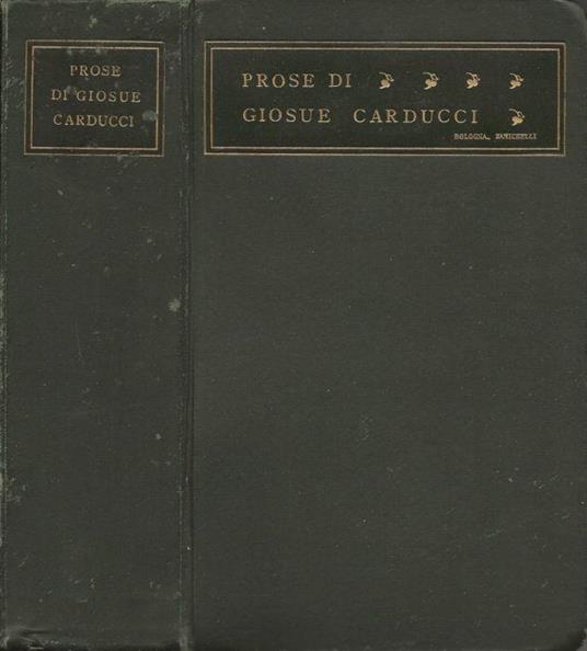 Prose - Giosuè Carducci - copertina