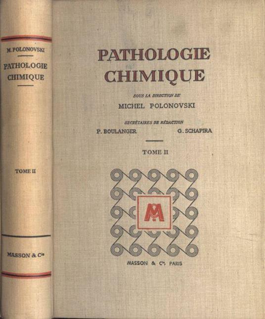 Pathologie Chimique tome II - copertina