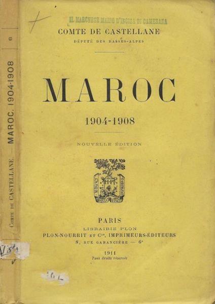 Maroc (1904-1908) - copertina