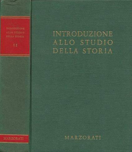 Introduzione allo studio della storia. Vol. II - copertina