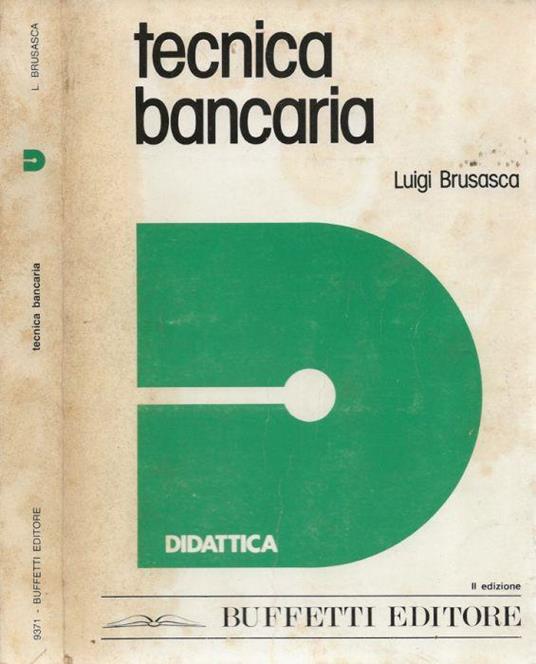 Tecnica bancaria - Luigi Brusasca - copertina