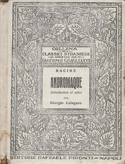 Andromaque - Jean Racine - copertina