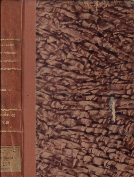 Annales des sciences naturelles zoologie et biologie animale onzième série tome IX-X 1947-1948 - Pierre P. Grassé - copertina