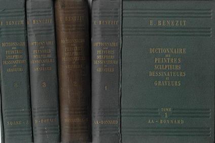 Dictionnaire des peintres, sculpteurs, dessinateurs et graveurs Vol. I, II, III, VIII - Emmanuel Bénézit - copertina