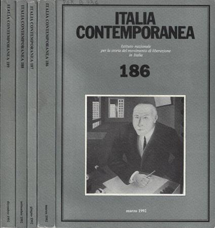 Italia contemporanea anno 1992 N. 186, 187, 188, 189 - Massimo Legnani - copertina