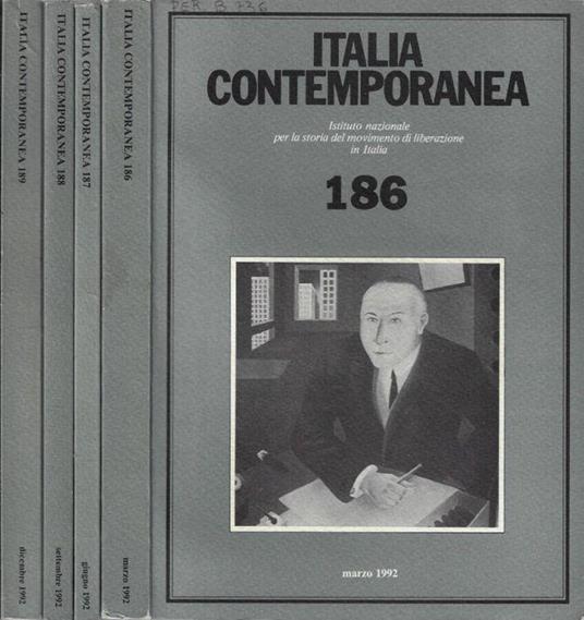 Italia contemporanea anno 1992 N. 186, 187, 188, 189 - Massimo Legnani - copertina