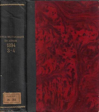 Revue britannique Tome 3°-4° 1894 - copertina