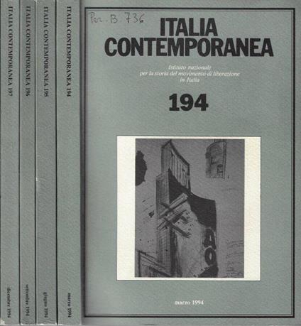 Italia contemporanea anno 1994 N. 194, 195, 196, 197 - Massimo Legnani - copertina