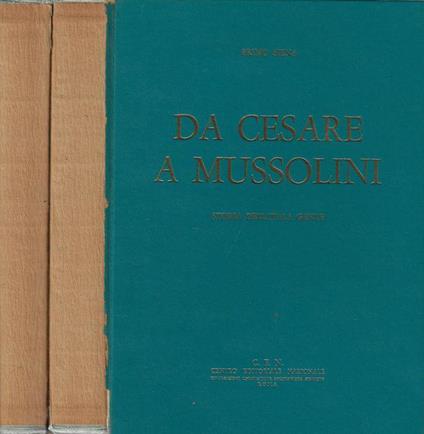 Da Cesare a Mussolini 2 Voll - Primo Siena - copertina