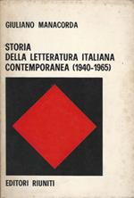 Storia della Letteratura Italiana Contemporanea (1940-1965)