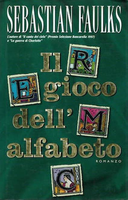 Il gioco dell'alfabeto - Sebastian Faulks - copertina