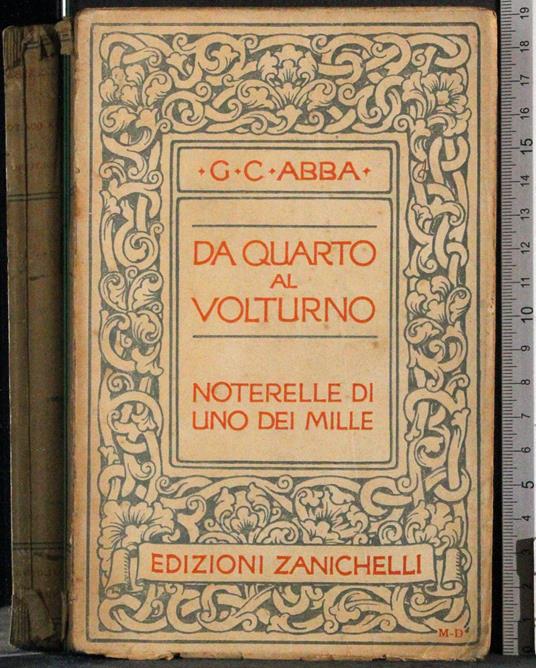 Da quarto al Volturno - G. Cesare Abba - copertina