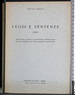 Leggi e sentenze 1963