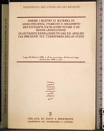 Norme asilo politico cittadini extracomunitari. Legge 28 feb 1990