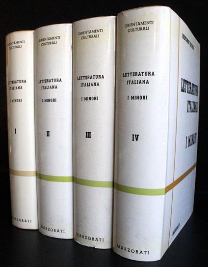 Letteratura italiana. I minori. 4 Vol - copertina