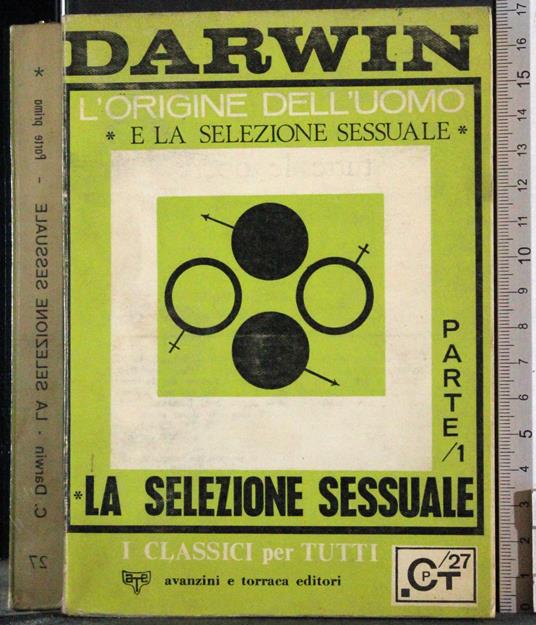 selezione sessuale. Vol 1 - Charles Darwin - copertina