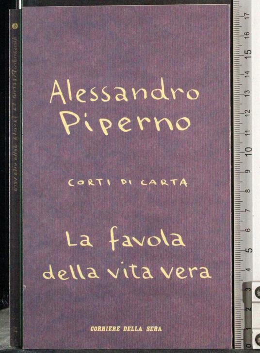 favola della vita vera - Alessandro Piperno - copertina