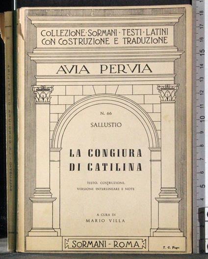 congiura di catilina - C. Crispo Sallustio - copertina