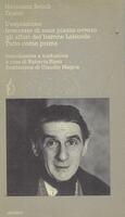 TEATRO. L'espiazione - Inventato di sana pianta ovvero gli affari del barone Laborde - Tutto come prima - Hermann Broch - copertina